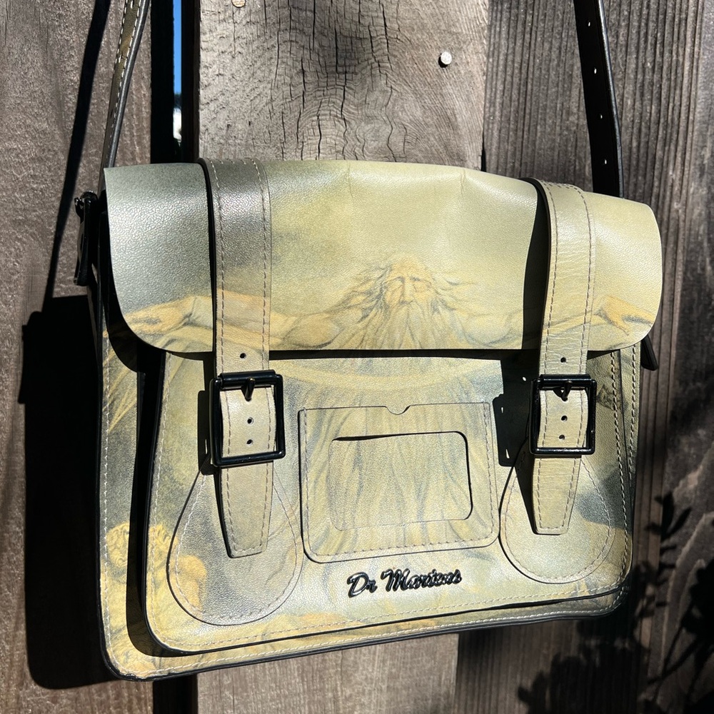 Dr. Martens Leather Willam Blake Museum Edition Satchel Crossbody bag RARE